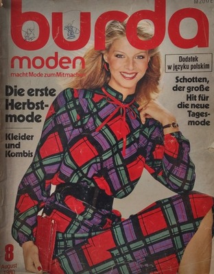 Burda Moden 8 1980 po niemiecku