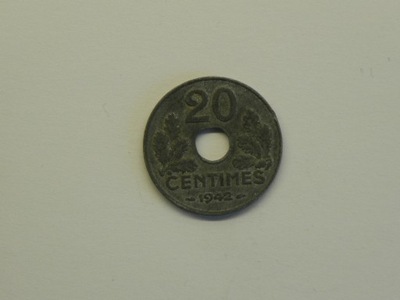 6306/ 20 CENTIMES 1942 FRANCJA VICHY