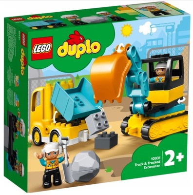 Klocki LEGO Duplo 10931 Koparka i Wywrotka Pojazdy Budowie