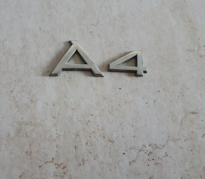 A4 EMBLEM SIGN AUDI B6 B7 B8 B9 ON REAR BOOTLID  