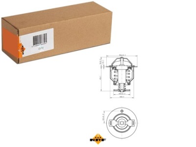 Термостат жидкость охлаждающей volvo s40 i v40 citroen c4 aircross фото №1