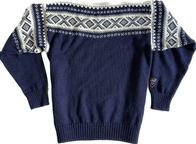 DALE OF NORWAY wełniany sweter unisex wełna skandynawski norweski góralski