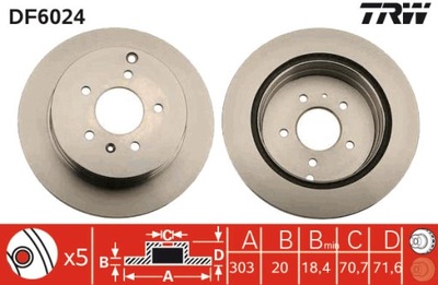 DISCO DE FRENADO DF6024  