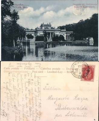 Warszawa Pałac w Łazienkach 1907r.