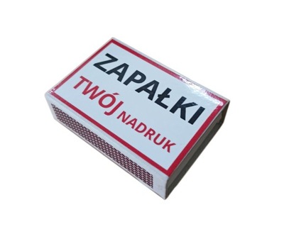 ZAPAŁKI REKLAMOWE Z TWOIM NADRUKIEM 50 szt.