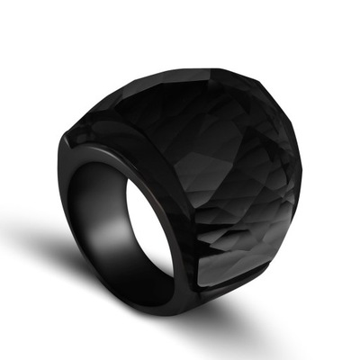 ZMZY 2022 nowych moda czarne duże pierścienie dla