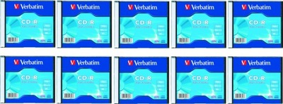 Płyta CD-R Verbatim 700 MB slim 10 szt