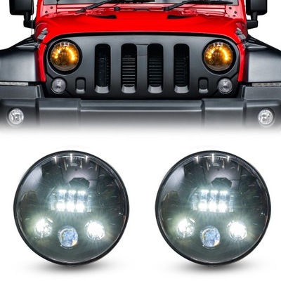 JEEP WRANGLER JK 2007-2018 FAROS PARTE DELANTERA DIODO LUMINOSO LED 7