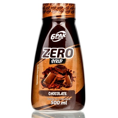 6Pak Zero Sauce Chocolate - sos czekoladowy zero bez cukru 500ml