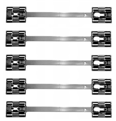 5x кліпса кріплення накладки порога opel corsa d фото №1