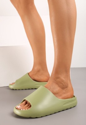 Born2Be Zielone Klapki damskie 37