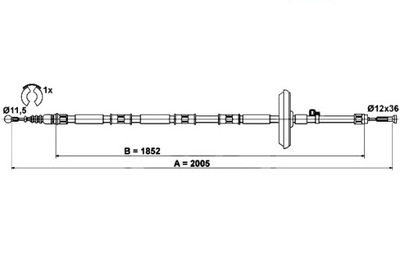 CABLE FRENOS DE MANO OPEL INSIGNIA A INSIGNIA A  