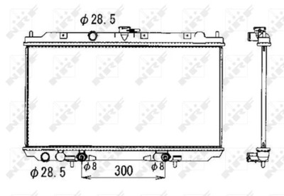 NRF 53390 CHLODNICA, SISTEMA AUŠINIMO VARIKLIO 