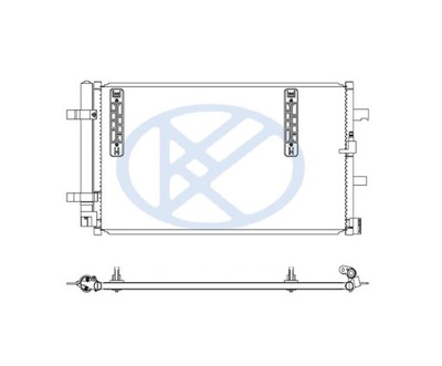 РАДІАТОР КОНДИЦІОНЕРА AUDI A5/S5 B8 03.07- НОВИЙ