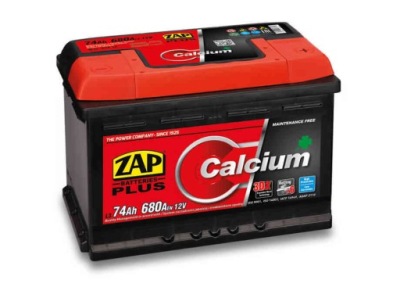 Акумулятор zap plus 12v 74ah 57412/l3 фото №1