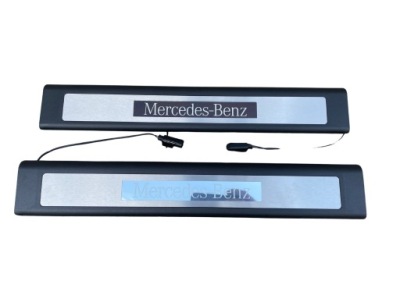 Накладки порогові mercedes ml w164, gl x164 amg 2007-2012 - nowe оригінальні фото №1