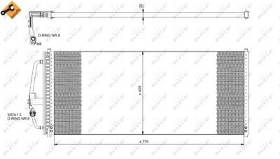 RADUADOR DE ACONDICIONADOR - CONDENSADOR EASY FIT 35277  