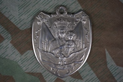 Ryngraf patriotyczny 15cm orzeł Matka Boska II RP nr2