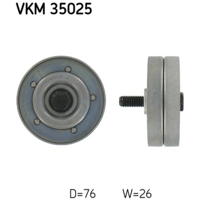 РОЛИК ВЕДУЩИЙ / НАПРАВЛЯЮЩАЯ, РЕМЕНЬ ПОЛИКЛИНОВЫЙ ZĘBATY SKF VKM 35025