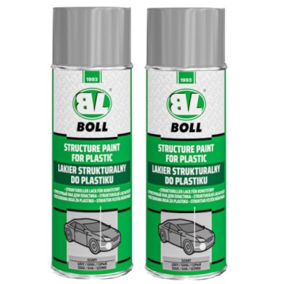 BOLL LAKIER STRUKTURALNY DO PLASTIKU 800ml SPRAY SZARY