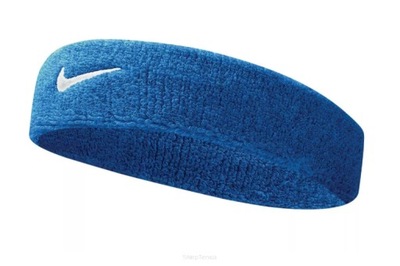 Frotka tenisowa na głowę Nike Swoosh Headband niebieska