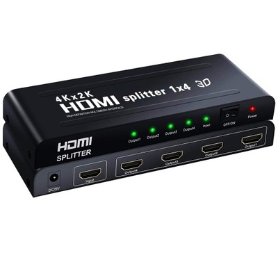 Rozgałęziacz HDMI Musou 1x4 HDMI UHD 1080P Full HD