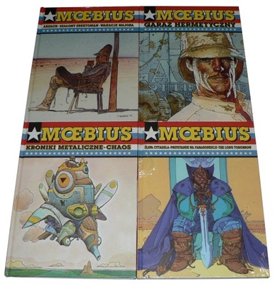 MOEBIUS x4 albumy zbiorcze -tw.opr.-FOLIA !!!