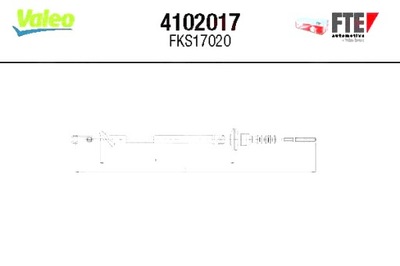 ТРОС СЦЕПЛЕНИЯ TX 58014600 DAEWOO MATIZ 98-05 VALEO