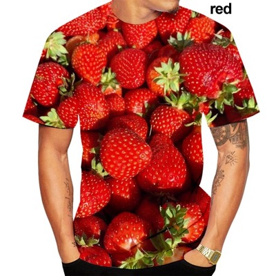The Fresh Fruits Food 3D Print T Shirts Funny Casu