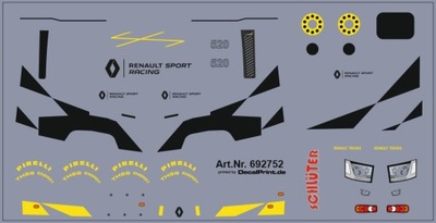 Kalkomania - Decals do Reanult T Sport Racing