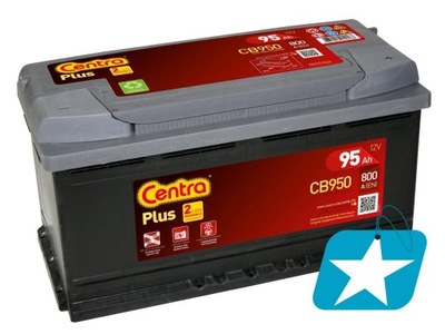 CENTRA PLUS CB950 95AH 800A P+ АКУМУЛЯТОР