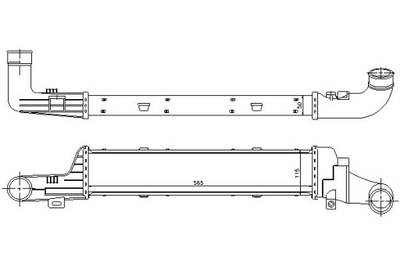 NISSENS INTERCOOLER MERCEDES E T-MODEL (S210) E (W  