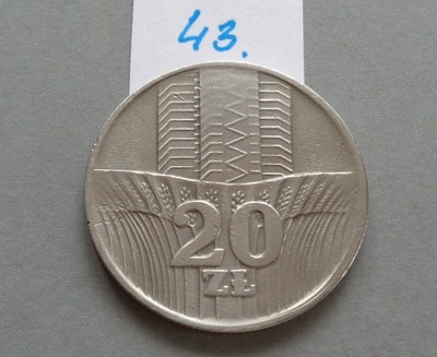 20 złotych z 1974 roku , wieżowiec