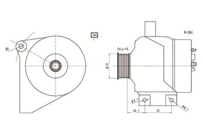 ГЕНЕРАТОР 12V VOLVO S60 S80 V70 XC70 XC90 2.0 2.3 2.4D MAGNETI