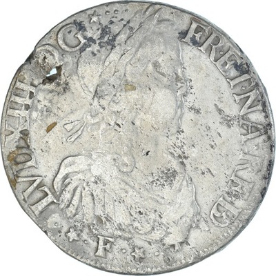 Moneta, Francja, Louis XIV, Écu de Béarn à la mèch