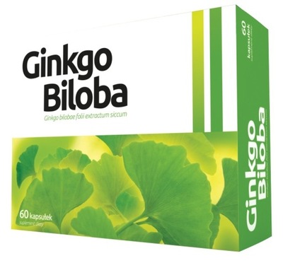 Ginkgo Biloba miłorząb japoński na pamięć 60 kaps