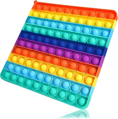 Pop it KICOSOADT XXL 20 cm Kolorowy Pop It Bubble,