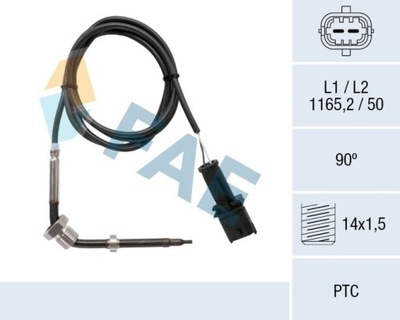 SENSOR TEMPERATURA GASES DE ESCAPE FIAT  