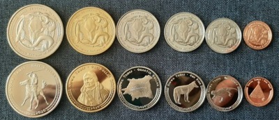 USA zestaw 6 monet Indianie KIOWA 2020r