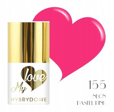Lakier Hybrydowy MyLove UV/LED 155 Pastel Pink