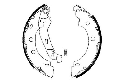 Delphi гальмівні колодки гальмівні nissan kubistar renault k фото №1