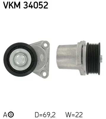 SKF НАТЯГУВАЧІ НАСОСУ VKM34052 НАТЯГУВАЧ РЕМЕНЯ MICRO-V