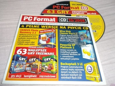 PC FORMAT 10 / 2008 - CD 100 gry, pogramy i inne