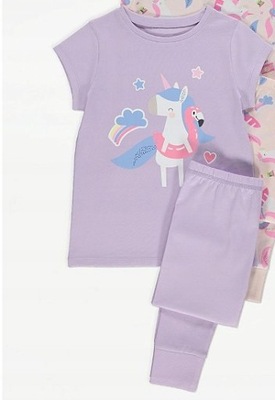 GEORGE piżama lilac unicorn 134-140