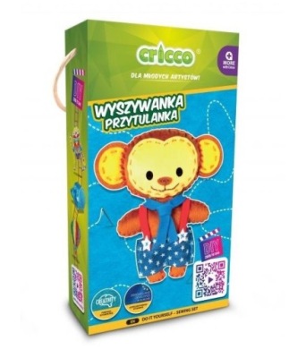 WYSZYWANKA PRZTULANKA MAŁPKA ZRÓB TO SAM CRICCO