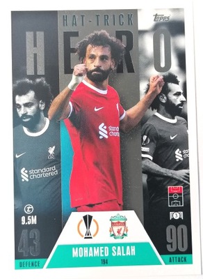 TOPPS MATCH ATTAX EXTRA 2023/2024 - HAT-TRICK HERO #194 MOHAMED SALAH