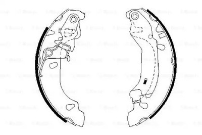 КОМПЛЕКТ КОЛОДОК ТОРМОЗНЫХ FIAT BOSCH
