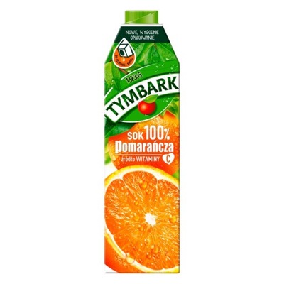 Tymbark Sok 100% pomarańcza 1 l