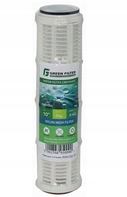 Filtr do wody wkład siatkowy 10" 50 mikron Green Filter