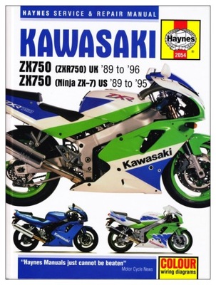 KAWASAKI ZXR 750 ZX 750 (1989-1996) MANUAL SERVICE HAYNES 24H  